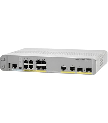 Amazon.com: Cisco Catalyst 2960CX-8PC-L Network Switch, 8 Gigabit